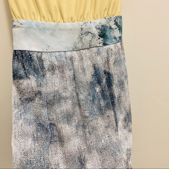 Rachel Roy Yellow and Blue/White Sequin Dress - Picture 3 of 5